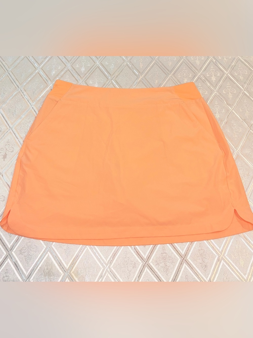 Walter Hagen Peach-Orange Golf Skort